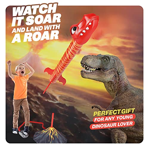 Dinosaur Toy Rocket Launcher for Kids - 6 Colorful Dinos - Fun Out...
