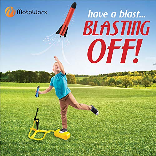 Toy Rocket Launcher for kids – Shoots Up to 100 Feet – 8 Colorful ...
