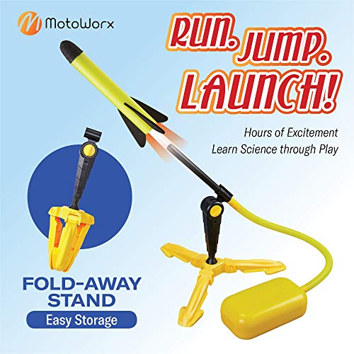 Toy Rocket Launcher for kids – Shoots Up to 100 Feet – 8 Colorful ...