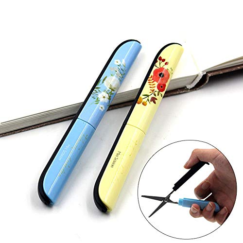 MOTZU Set of 2 Portable Safe Scissor, Multipurpose Mini Folding Pa...