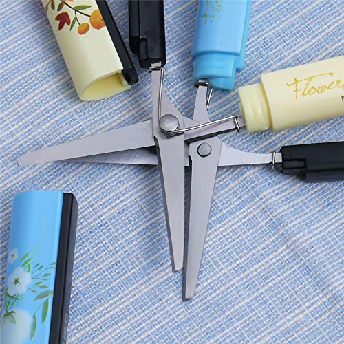 MOTZU Set of 2 Portable Safe Scissor, Multipurpose Mini Folding Pa...