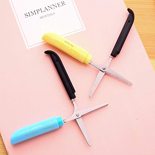 MOTZU Set of 2 Portable Safe Scissor, Multipurpose Mini Folding Pa...