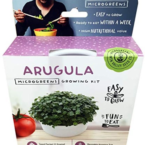 Mini Microgreens Growing Kit - Arugula - Grow Your Own Organic Gou...