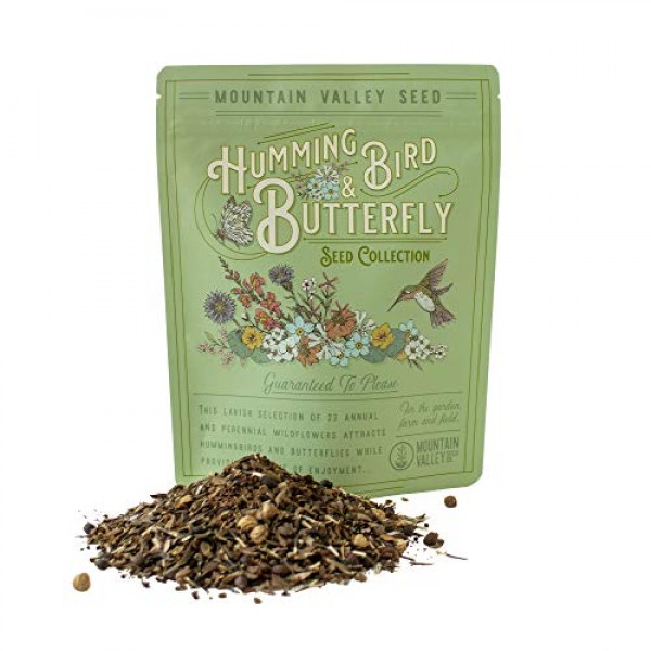 Package of 80,000 Wildflower Seeds - Hummingbird and Butterfly Wil...