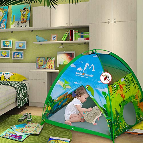 MountRhino Kids Play Tent & Playhouse,48”x48”x42” Dinosaur World I...