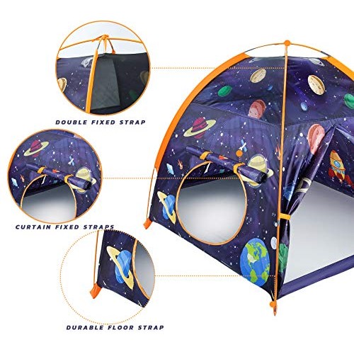 MountRhino Rocket Ship Kids Tent Playhouse, 48”x48”x42” Indoor Out...