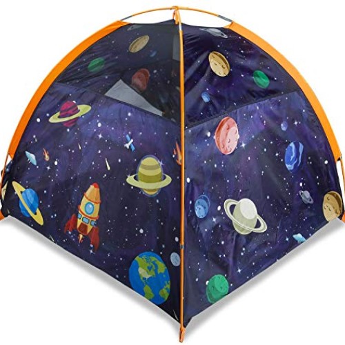 MountRhino Rocket Ship Kids Tent Playhouse, 48”x48”x42” Indoor Out...