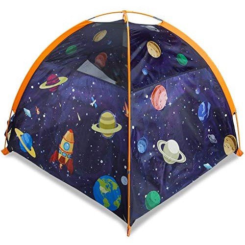 MountRhino Rocket Ship Kids Tent Playhouse, 48”x48”x42” Indoor Out...