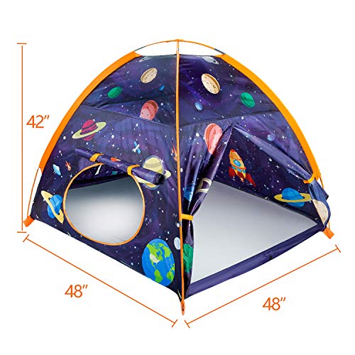 MountRhino Rocket Ship Kids Tent Playhouse, 48”x48”x42” Indoor Out...