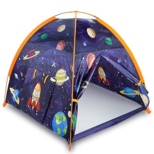 MountRhino Rocket Ship Kids Tent Playhouse, 48”x48”x42” Indoor Out...