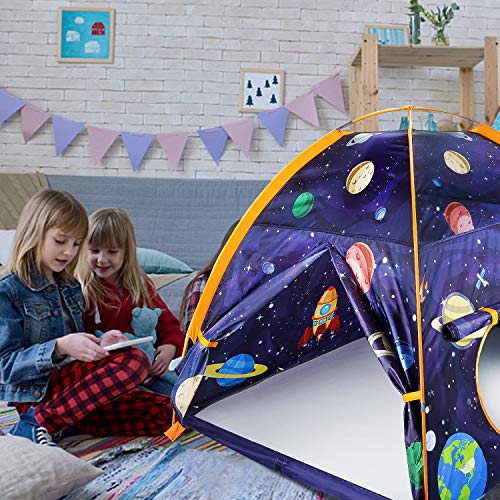 MountRhino Rocket Ship Kids Tent Playhouse, 48”x48”x42” Indoor Out...