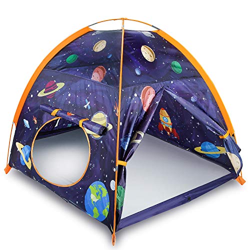 MountRhino Rocket Ship Kids Tent Playhouse, 48”x48”x42” Indoor Out...