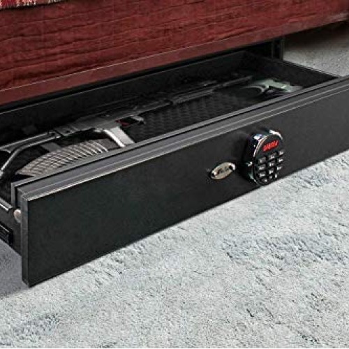 Moutec Under Bed Safe, Rapid Storage Safe Drawer Safe for AR R...