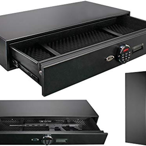 Moutec Under Bed Safe, Rapid Storage Safe Drawer Safe for AR R...
