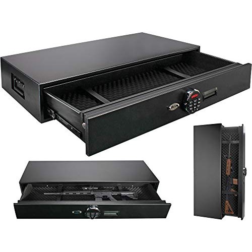 Moutec Under Bed Safe, Rapid Storage Safe Drawer Safe for AR R...