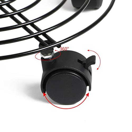 Moutik Round Plant Caddy Metal:Plant Stand with Lockable on Roller...