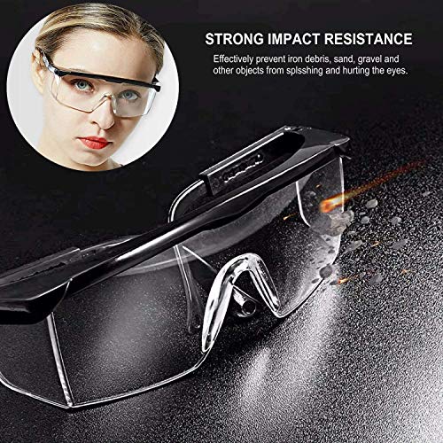 5 PACK Safety Goggles,Over Glasses Eyes Protection Goggles Protect...