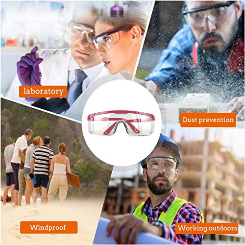 5 PACK Safety Goggles,Over Glasses Eyes Protection Goggles Protect...