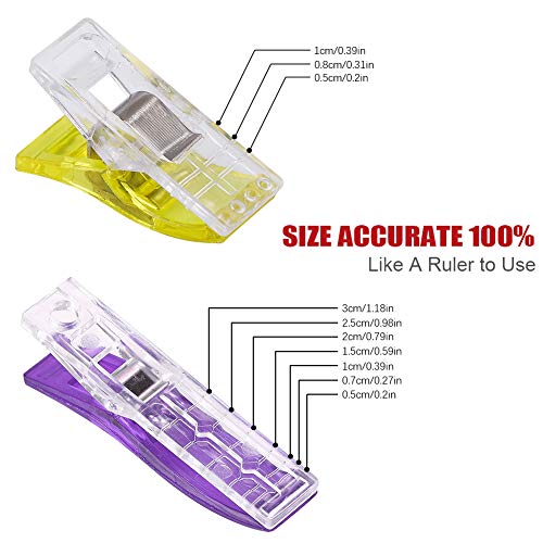 100 Pcs Sewing Clips and Quilting Clips Multipurpose 3 Sizes with ...