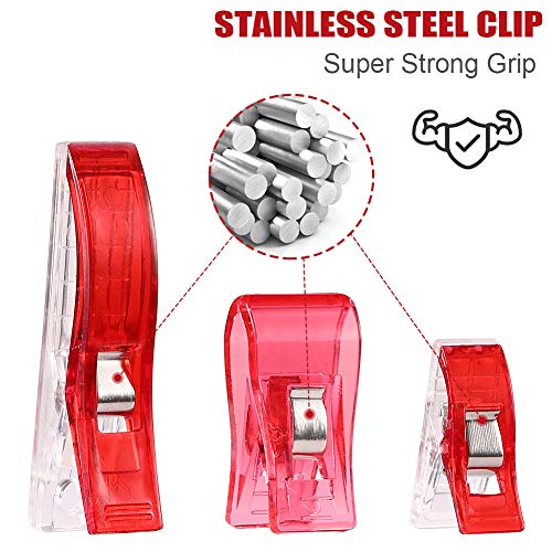 100 Pcs Sewing Clips and Quilting Clips Multipurpose 3 Sizes with ...