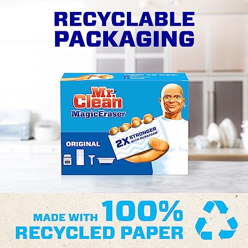Mr. Clean Magic Eraser Original Cleaning Pads with Durafoam, White...