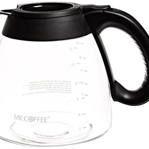 Mr. Coffee 12-Cup Replacement Decanter for FT and IS Series, Black...