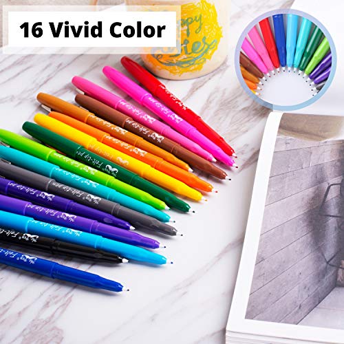 Mr. Pen- Felt Tip Pens, 16 Pack, Colored Felt Tip Pens, Marker Pen...