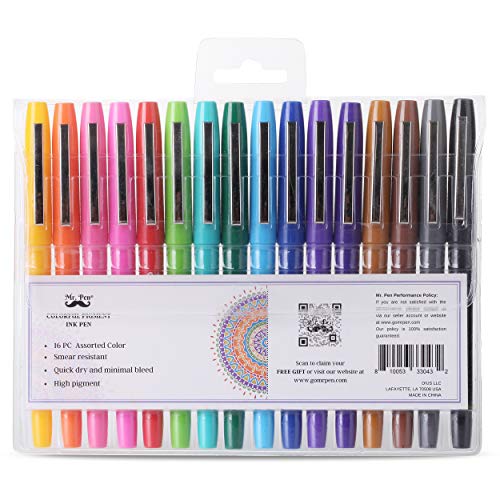 Mr. Pen- Felt Tip Pens, 16 Pack, Colored Felt Tip Pens, Marker Pen...