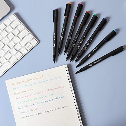 Mr. Pen- Felt Tip Pens, Pens Fine Point, Pack of 8, Fast Dry, No S...