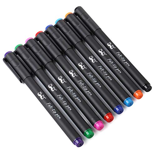 Mr. Pen- Felt Tip Pens, Pens Fine Point, Pack of 8, Fast Dry, No S...