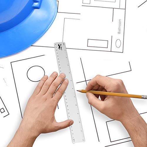 Mr. Pen - Geometry Set, 4 Pack, Metal Protractor, Aluminum Ruler, ...