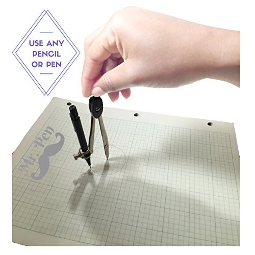 Mr. Pen Geometry Set with 6 Inch Swing Arm Protractor, Divider, Se...