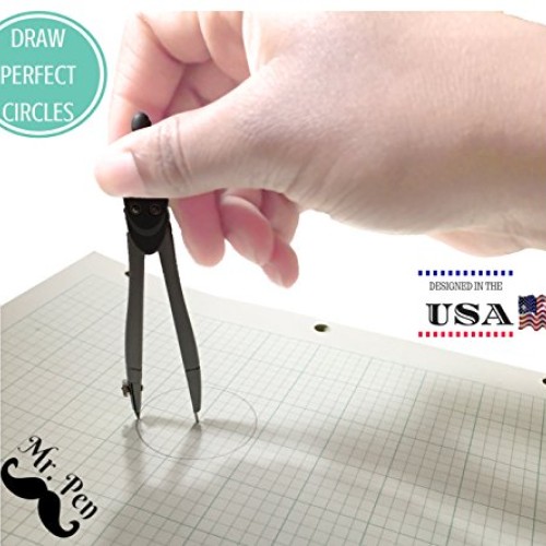 Mr. Pen Geometry Set with 6 Inch Swing Arm Protractor, Divider, Se...