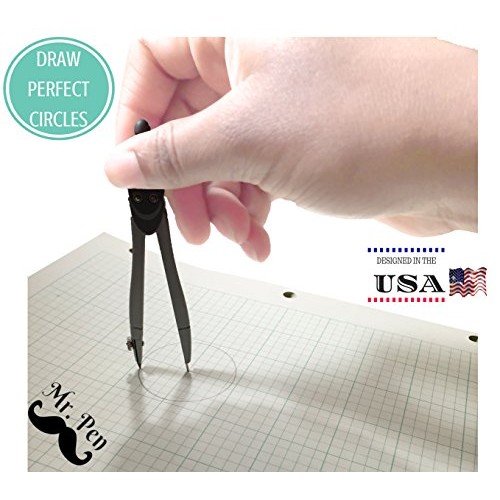 Mr. Pen Geometry Set with 6 Inch Swing Arm Protractor, Divider, Se...