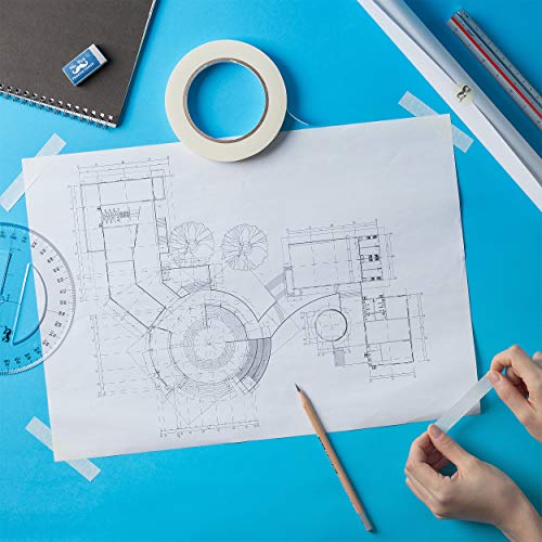 Mr. Pen Masking Tape Roll, Drafting Tape, 0.6 inch, Pack of 3