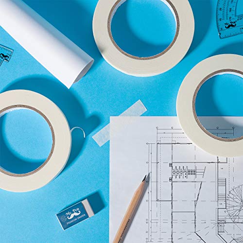 Mr. Pen Masking Tape Roll, Drafting Tape, 0.6 inch, Pack of 3