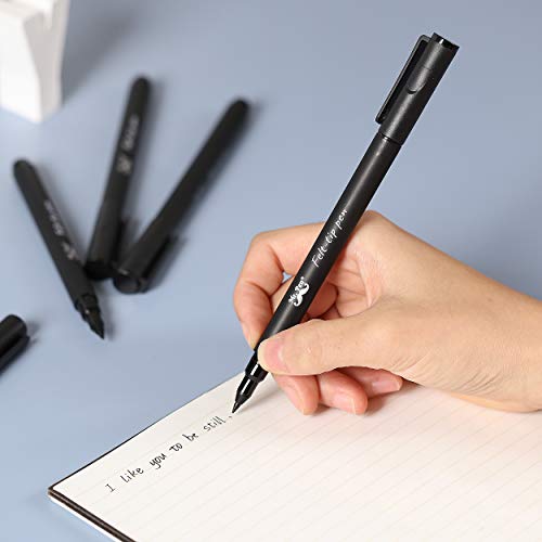 Mr. Pen- Pens, Felt Tip Pens, Black Pens, Pack of 6, Fast Dry, No ...