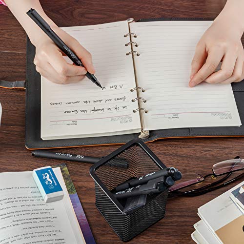 Mr. Pen- Pens, Felt Tip Pens, Black Pens, Pack of 6, Fast Dry, No ...