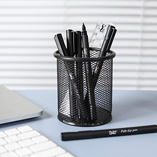 Mr. Pen- Pens, Felt Tip Pens, Black Pens, Pack of 6, Fast Dry, No ...