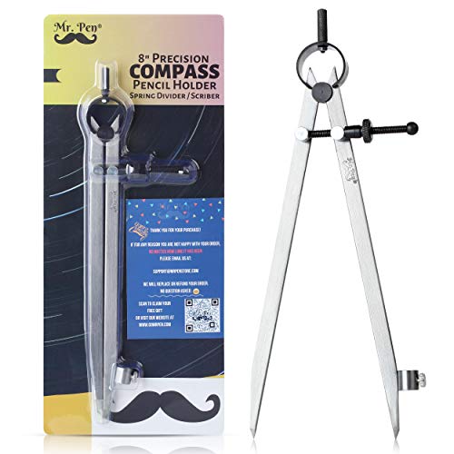 Mr. Pen- Professional Compass with Lock, 8 inch, Pencil Compass, W...