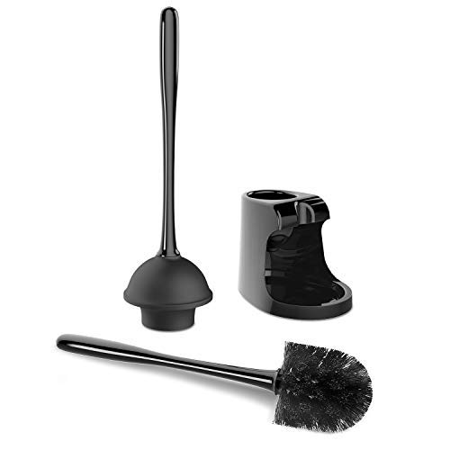 MR.SIGA Toilet Plunger and Bowl Brush Combo for Bathroom Cleaning,...