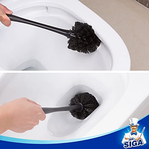 MR.SIGA Toilet Plunger and Bowl Brush Combo for Bathroom Cleaning,...
