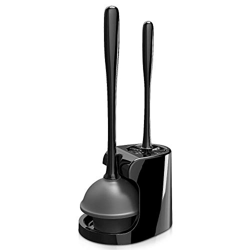 MR.SIGA Toilet Plunger and Bowl Brush Combo for Bathroom Cleaning,...