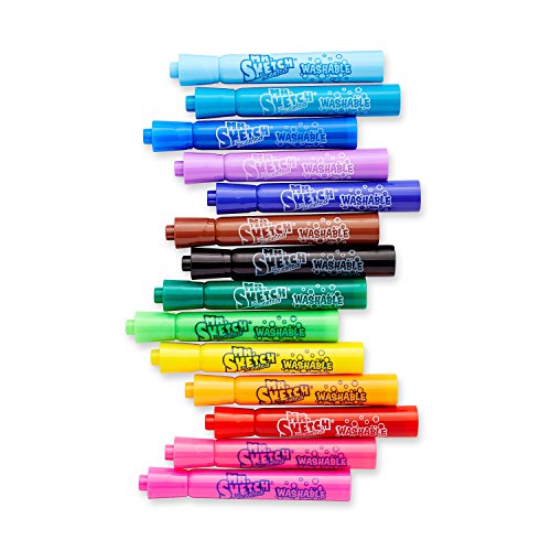 Mr. Sketch 1924061 Washable Scented Markers, Chisel Tip, Assorted ...