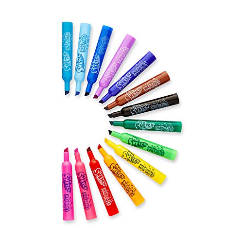 Mr. Sketch 1924061 Washable Scented Markers, Chisel Tip, Assorted ...