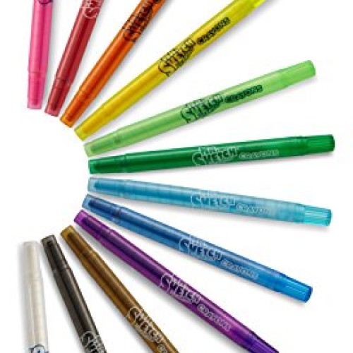 Mr. Sketch 1951200 Scented Twistable Crayons, Assorted Colors, 12-...