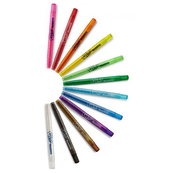Mr. Sketch 1951200 Scented Twistable Crayons, Assorted Colors, 12-...