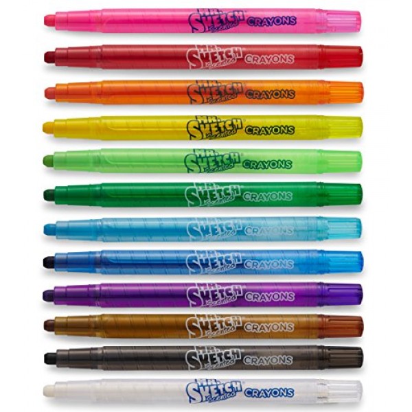Mr. Sketch 1951200 Scented Twistable Crayons, Assorted Colors, 12-...