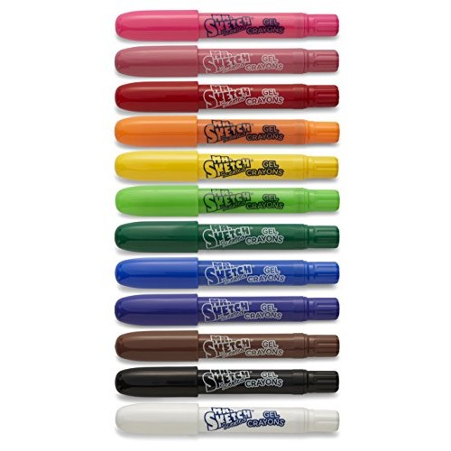 Mr. Sketch 1951333 Scented Twistable Gel Crayons, Assorted Colors...