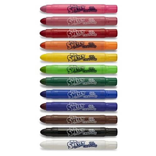 Mr. Sketch 1951333 Scented Twistable Gel Crayons, Assorted Colors...